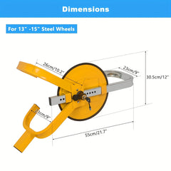 Heavy Duty Wheel Lock Clamp by Snagg A Lock Clamp