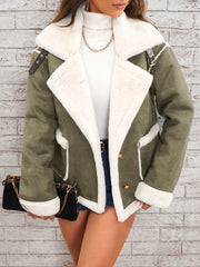 Women’s Lapel Plush Jacket by Snagg A Jacket