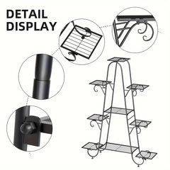 9 Tier Black Metal Plant Stand by Snagg A Rack