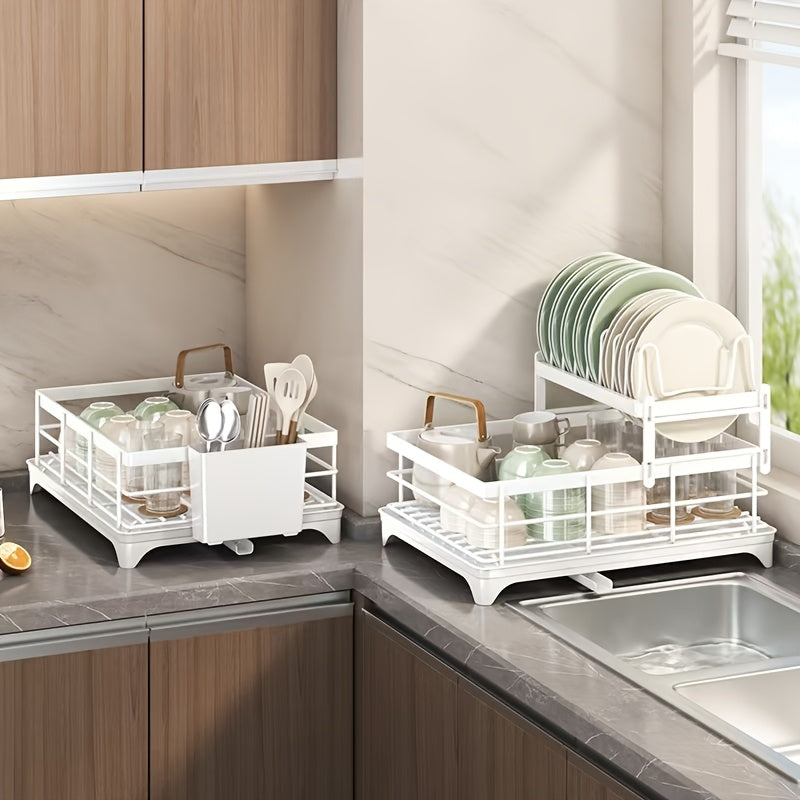 2 Tier Black Iron Kitchen Dish Rack by Snagg A Rack