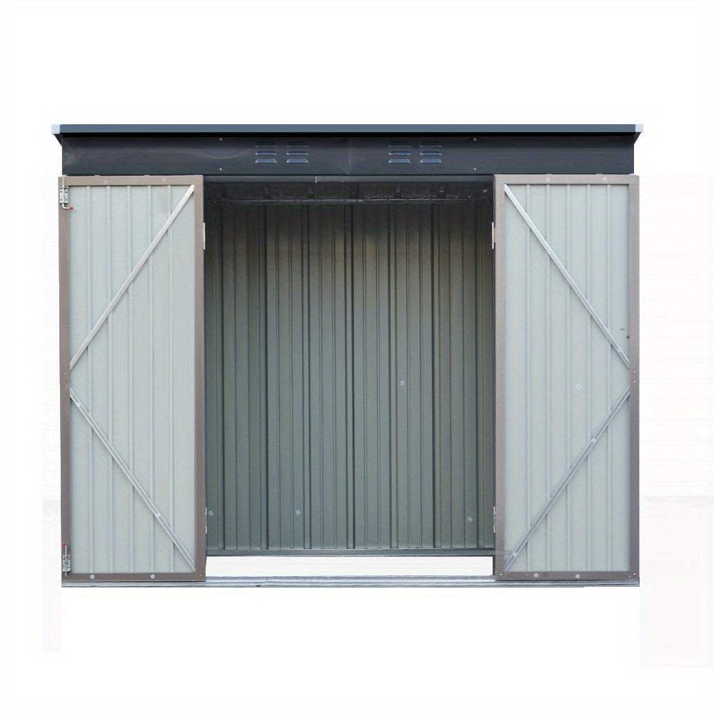 2.31×1.31m Metal Outdoor Garden Shed by Snagg A Shed