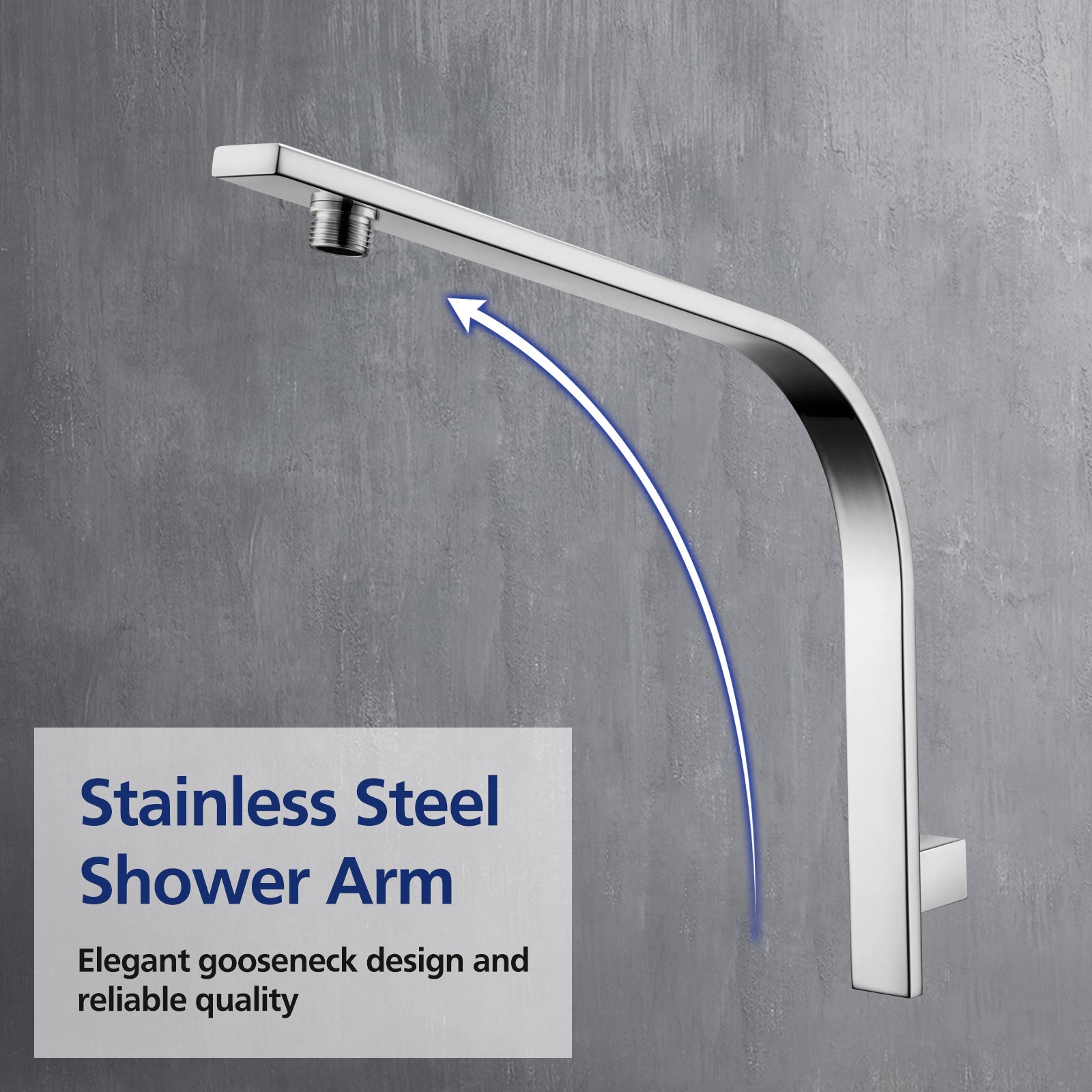 Chrome Rain Shower Head Set by Snagg A Shower Head