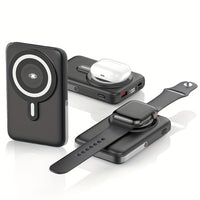 3 in 1 Wireless Magnetic Power Bank - 20,000mAh
