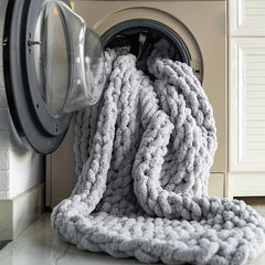 Cozy Chenille Chunky Knit Throw Blanket by Snagg A Throw