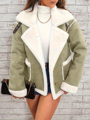 Women’s Lapel Plush Jacket by Snagg A Jacket