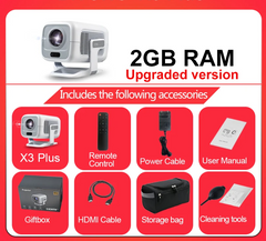 1080P HD Smart Projector – Native Full HD with 4K Support by Snagg A Projector