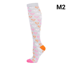 Unisex Compression Socks 20–30 mmHg Graduated Support for Nurses, Runners & Travel