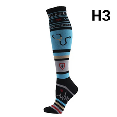 Unisex Compression Socks 20–30 mmHg Graduated Support for Nurses, Runners & Travel