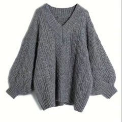 Plus Size Women’s V-Neck Sweater by Snagg A Top