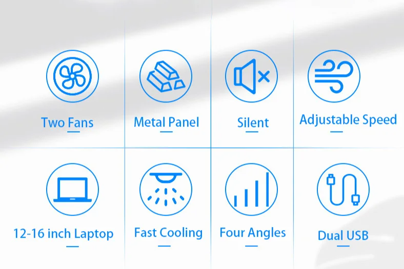 Large Gaming Laptop Cooling Pad for 12″–16″ by Snagg A Cooling Pad