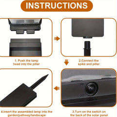 2 Pack Adjustable Warm/Cool White LED Solar Path Lights by Snagg An Outdoor Light