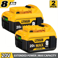 8.0Ah Dewalt 20V MAX Replacement Battery - SnaggIt