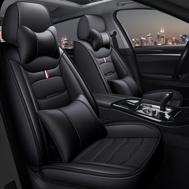 5 Seater Faux Leather Car Seat Cover Set by Snagg A Seat Cover