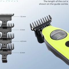 Professional 7200 RPM Brushless Master Trimmer – Ultra Quiet Ceramic & MIM Hybrid Blade System with Magnetic Docking