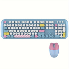 Retro Wireless Keyboard & Mouse Set for Office & Home Use by Snagg A Keyboard