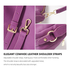 Genuine Leather Pillow Handbag – Simple High-Quality Small Shoulder & Crossbody Bag for Women