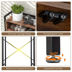 5 Tiers Over the-Toilet Organizer with Adjustable Shelves by Snagg A Cabinet