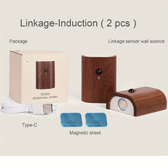 2 Pack Modern Wooden Wall Lamps by Snagg A Wall Light