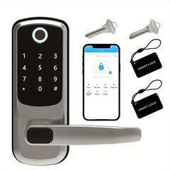 Smart Door Lock with Fingerprint & Keypad by Snagg A Smart Door Lock