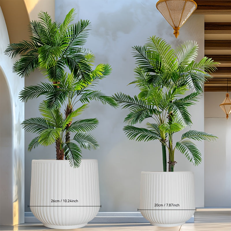 2pcs Resin Flower Pots with Drainage by Snagg A Pot