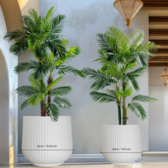 2pcs Resin Flower Pots with Drainage by Snagg A Pot