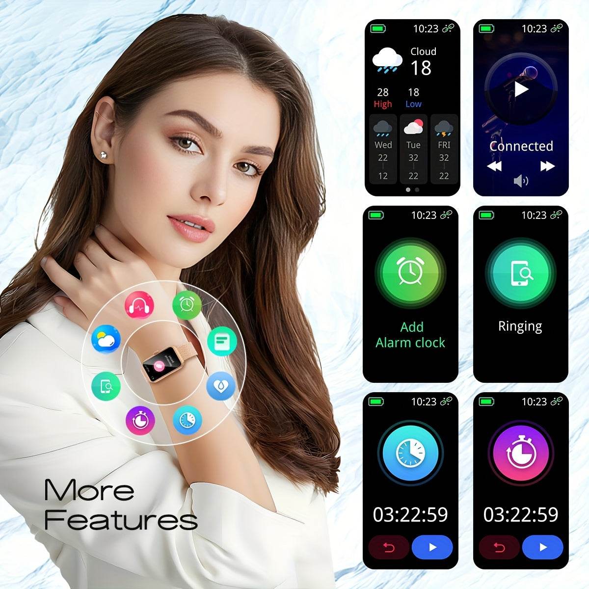 1.47 Inches, Women's Smart Watch - SnaggIt