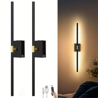 2 Pack Remote Control Battery Powered Wall Lights by Snagg A Wall Light