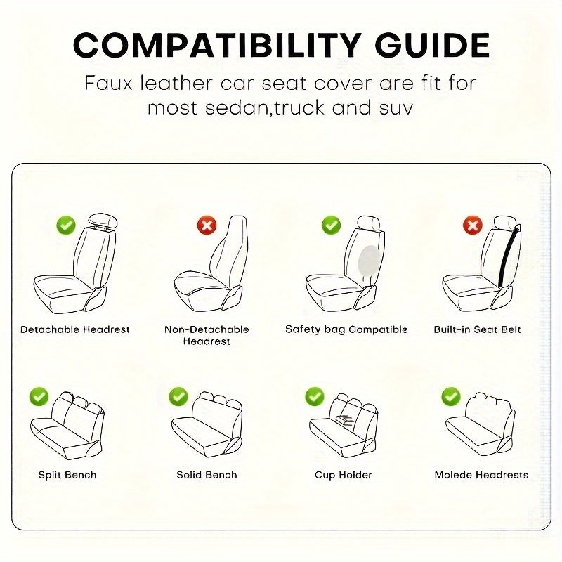 5 Seat Car Seat Cover Set by Snagg A Seat Cover