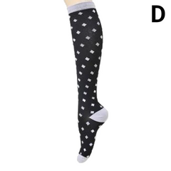 Athletic Compression Socks — High-Top Circulation Support for Running & Recovery