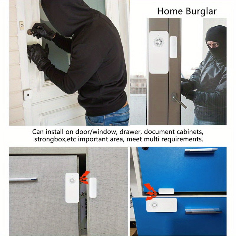 12 Pack WiFi Door & Window Sensors by Snagg A Sensor Alarm