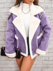 Women’s Lapel Plush Jacket by Snagg A Jacket