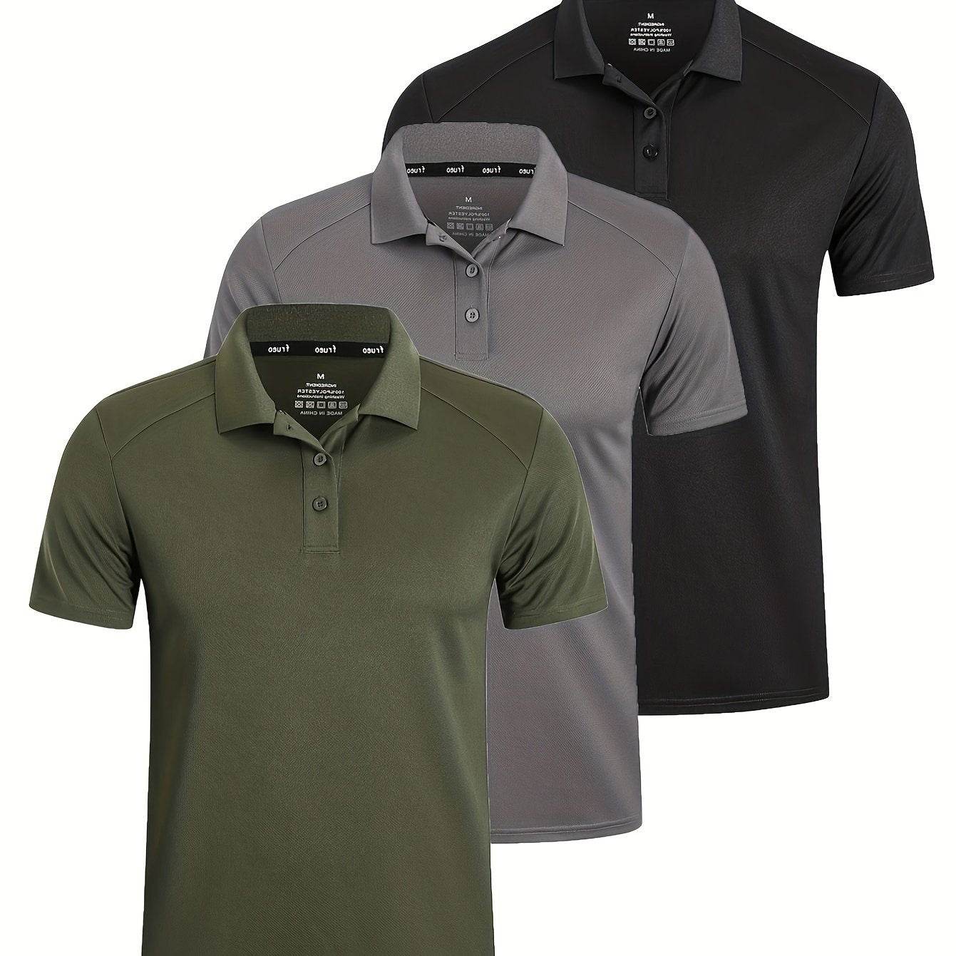 3-Pack Men’s Golf Polo Shirts - SnaggIt