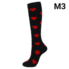 Unisex Compression Socks 20–30 mmHg Graduated Support for Nurses, Runners & Travel