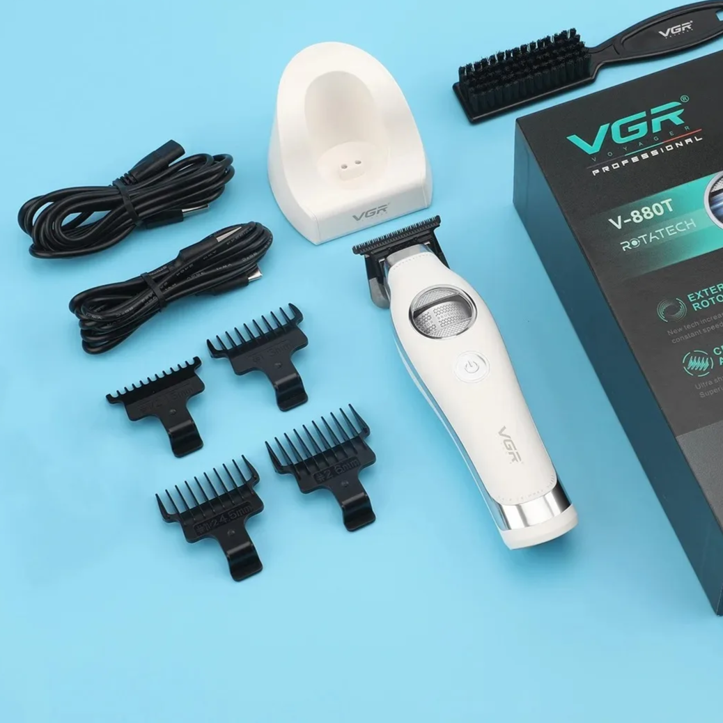 Professional 7200 RPM Brushless Master Trimmer – Ultra Quiet Ceramic & MIM Hybrid Blade System with Magnetic Docking