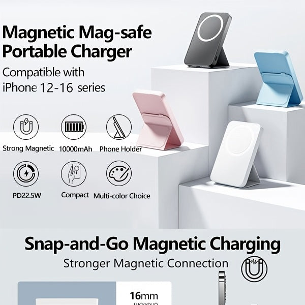 10000mAh Wireless Magnetic Power Bank by Snagg A Power Bank