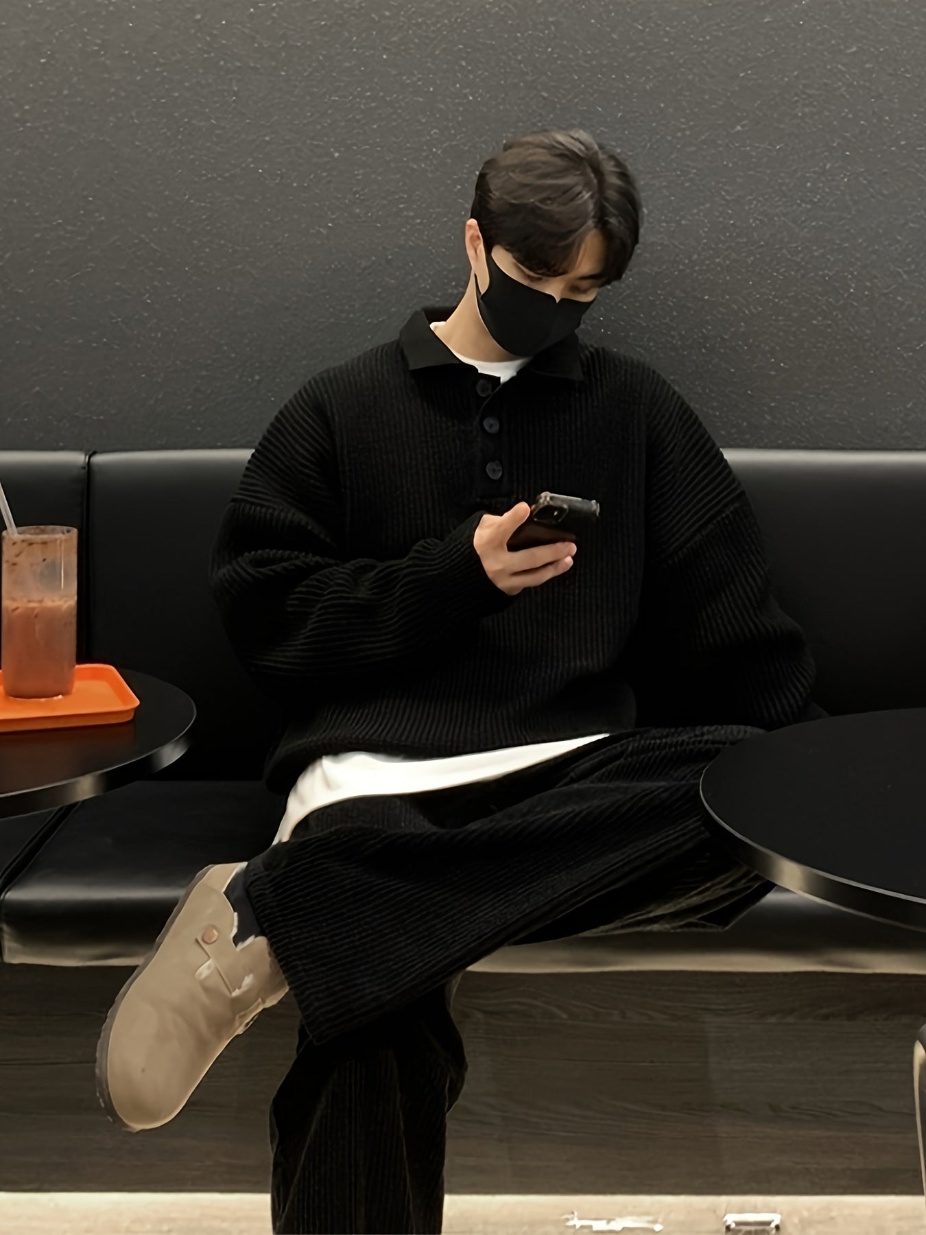 Men’s Loose Striped Knitted Golf Sweater by Snagg A Jumper