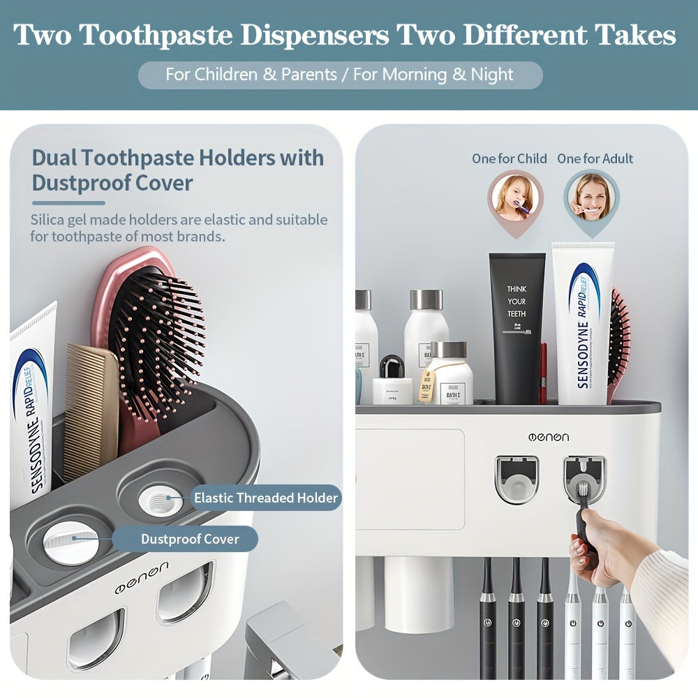 Wall Mounted Toothbrush Holder Set by Snagg A Toothbrush Holder
