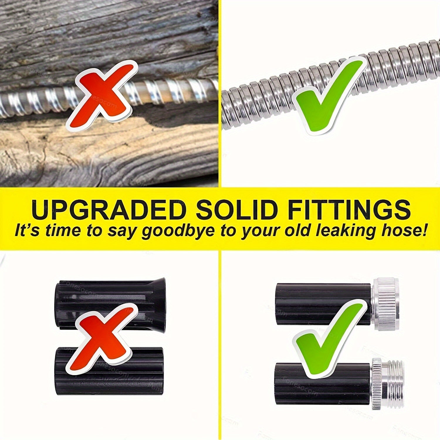 Garden Hose with 10 Function Spray Gun by Snagg A Garden Hose