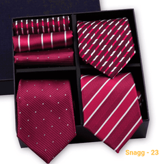 Formal Men’s Tie Collection — 3 Luxury Neckties & Handkerchiefs - GL-18 - Others In Fashion