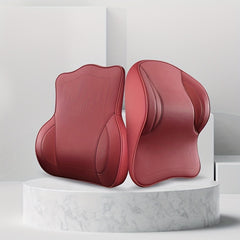 2pcs Nappa Leather Car Headrest & Lumbar Support Set by Snagg A Headrest