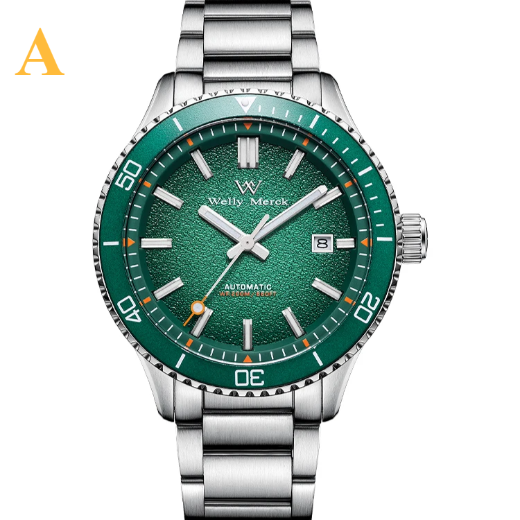 Automatic Mechanical Dive Watch – MIYOTA 8215 Movement | Sapphire Crystal | 200M Waterproof - Green - A - Men’s Watches