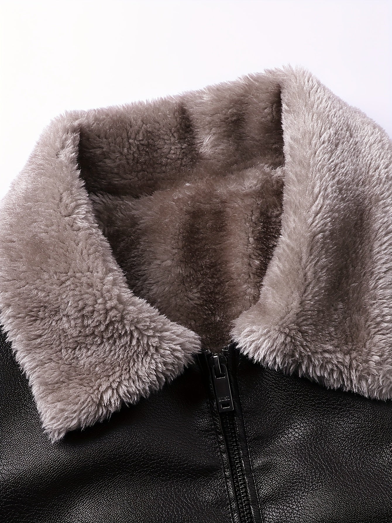 OBM Men’s Full-Zip Bomber Jacket with Fur Collar by Snagg A Jacket