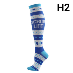 Unisex Compression Socks 20–30 mmHg Graduated Support for Nurses, Runners & Travel