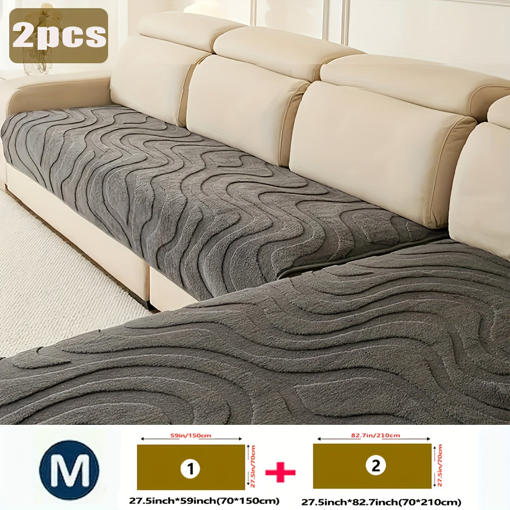 2pcs Bohemian Modern Wave Sofa Cushion Cover Set by Snagg A Sofa Cover
