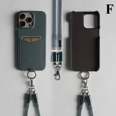 Multifunctional Leather Crossbody Case For iPhone 16 Pro Max / Series