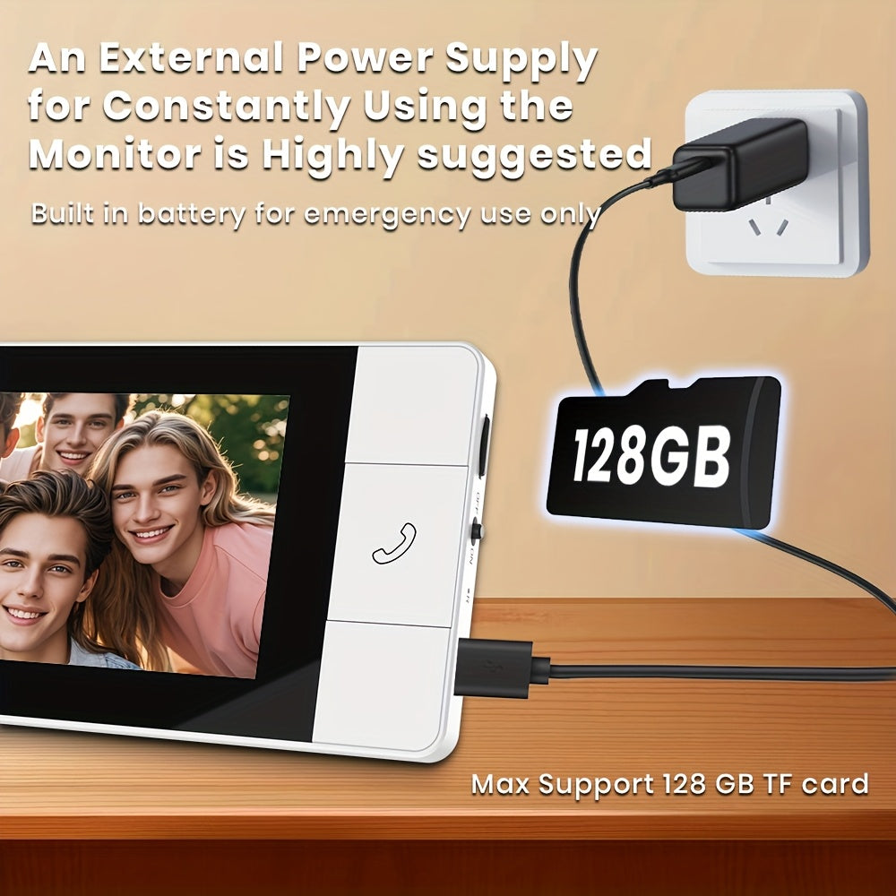 Wireless Doorbell Camera with 10.9cm HD Display by Snagg A Doorbell Camera