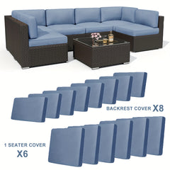 Outdoor Sofa Cushion Cover Set by Snagg A Cushion Cover