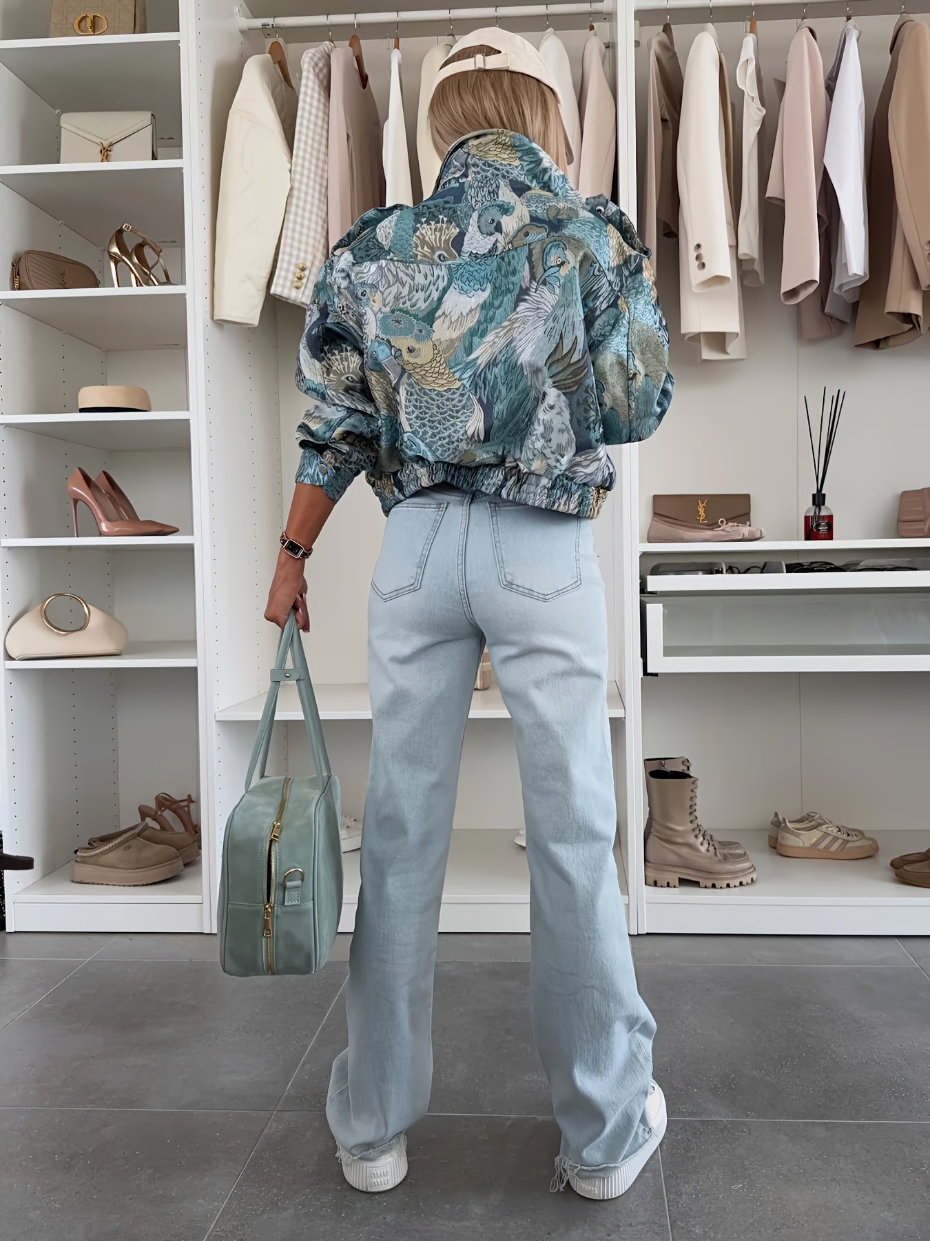 Women’s Floral Embroidered Casual Jacket by Snagg A Jacket