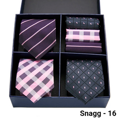 Luxury Men’s Silk Tie Set 3 Style Box