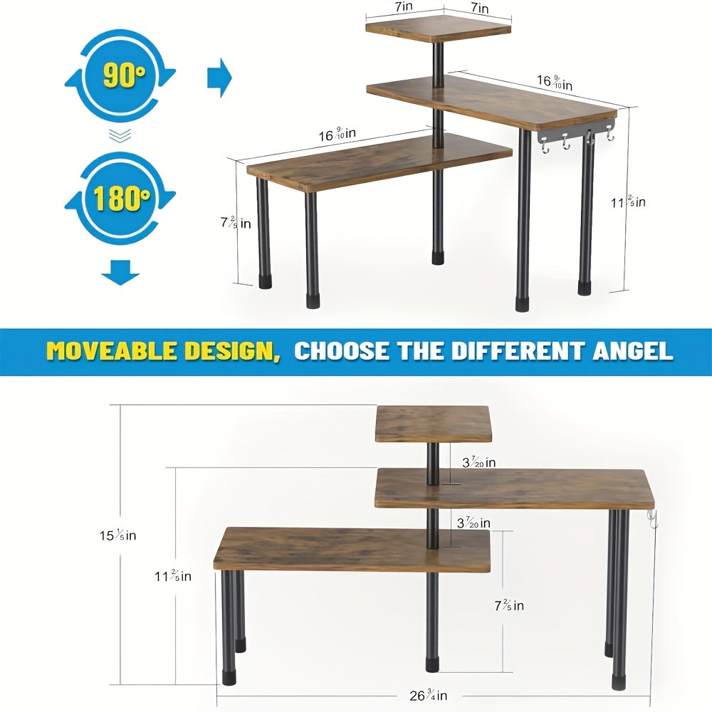 Multi-Tier Corner Storage Rack by Snagg A Rack